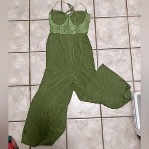 Green Corset Jumpsuit